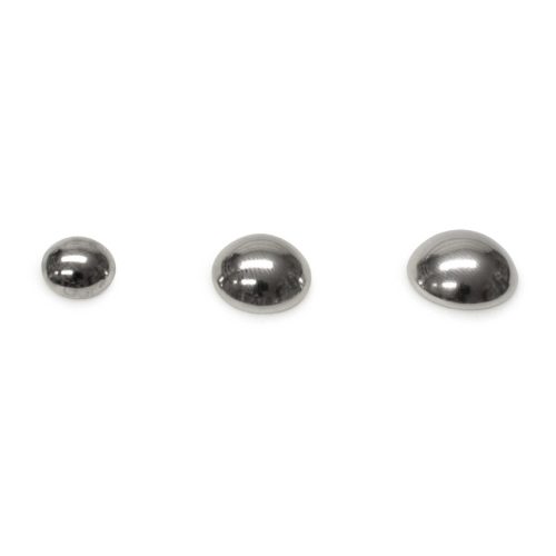 Domed Feet Purse, Nickel, 12 mm