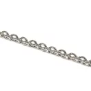 Round Link  Handbag Chain, Nickel, 7 mm x 9 mm