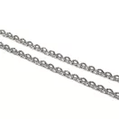Round Link  Handbag Chain, Nickel, 7 mm x 9 mm