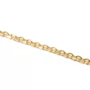 Round Link  Handbag Chain, Gold, 7 mm x 9 mm