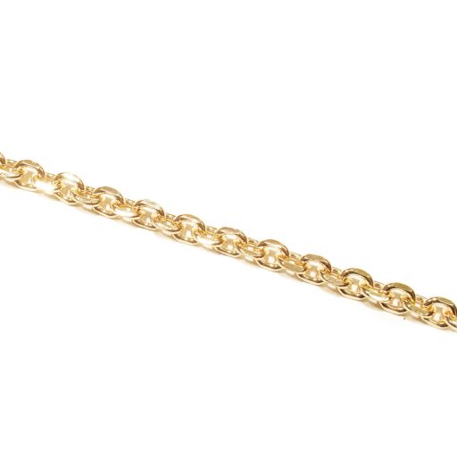 Round Link  Handbag Chain, Gold, 7 mm x 9 mm