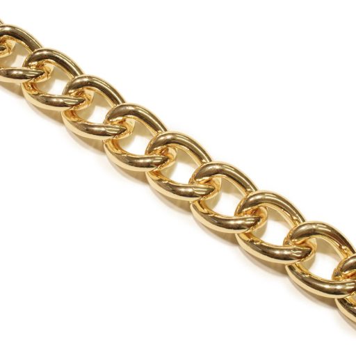 Aluminium Chain with Giant Links, Gold