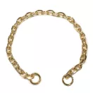 Oval alumínium Chain, Gold, 15 mm x 20 mm