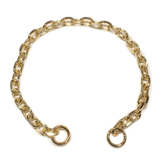 Oval alumínium Chain, Gold, 15 mm x 20 mm