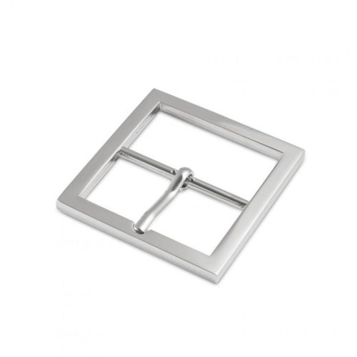 Angular Nickel Belt Buckle, 40 mm