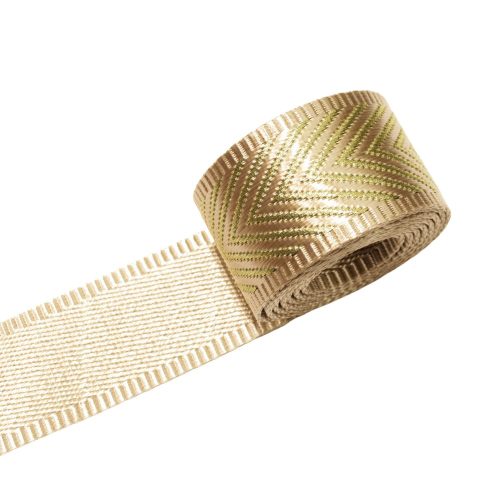Beige-Gold Satin Strap, 40 mm