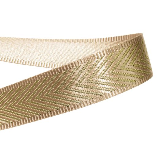 Beige-Gold Satin Strap, 40 mm