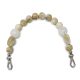 Purse handle with beads, 35 cm long