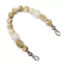 Purse handle with beads, 35 cm long