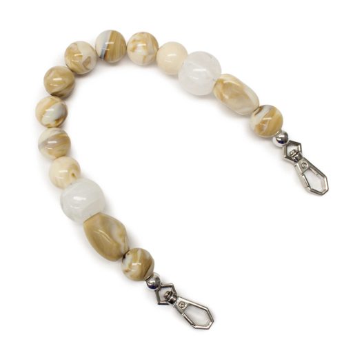 Purse handle with beads, 35 cm long
