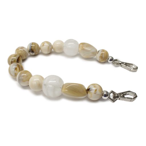 Purse handle with beads, 35 cm long