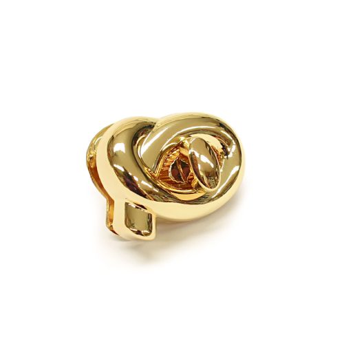 Knot - turning lock, gold colour