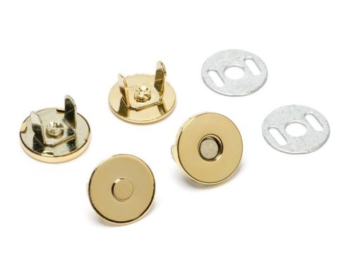 Flat Magnetic Lock, Gold, 14 mm