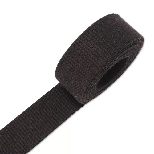 Cotton webbing, 20 mm, dark brown colour