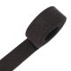 Cotton webbing, 20 mm, dark brown colour