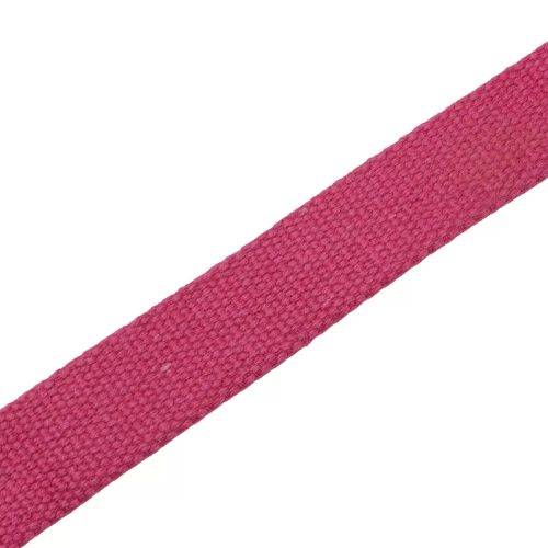 Cotton webbing, 20 mm, fuxia pink colour