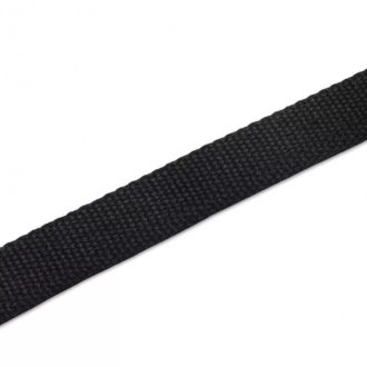 Cotton webbing, 20 mm, black colour