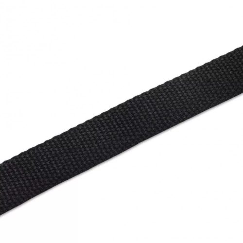 Cotton webbing, 20 mm, black colour