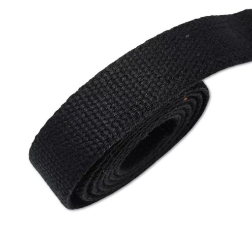 Cotton webbing, 20 mm, black colour