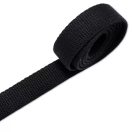 Cotton webbing, 20 mm, black colour