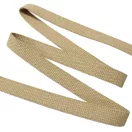 Cotton webbing, 20 mm, linen colour