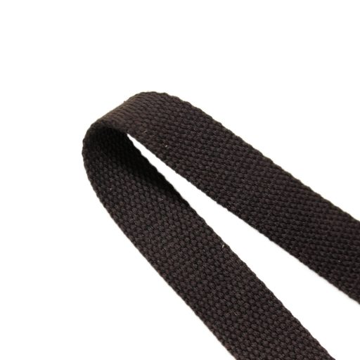 PolyCotton Webbing, Dark Brown, 25 mm