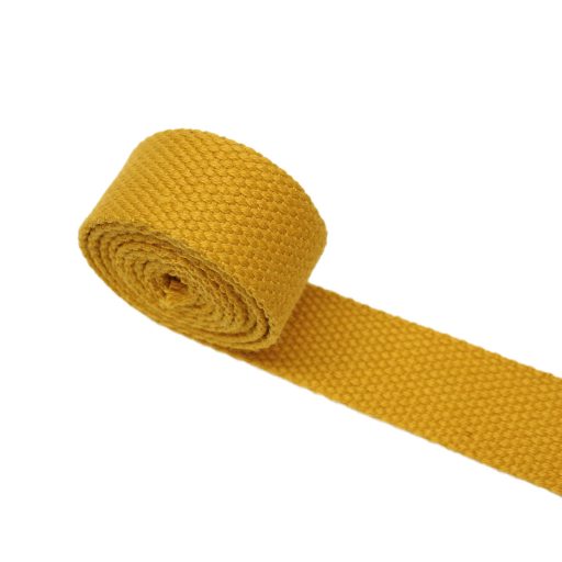 Polyotton Strap, mustard, 25 mm