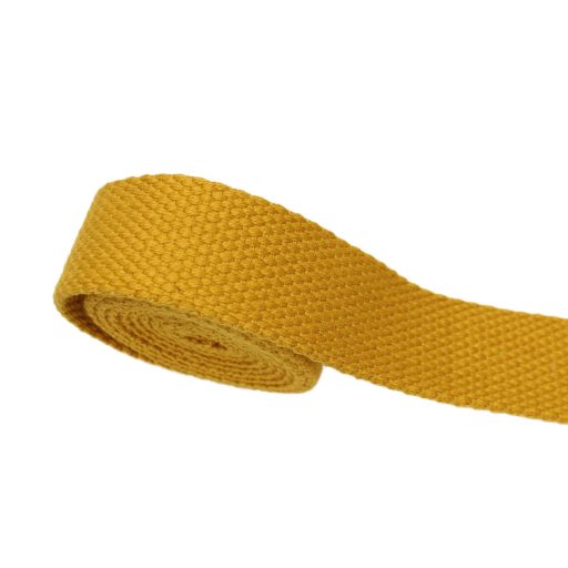 Polyotton Strap, mustard, 25 mm