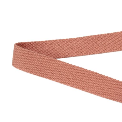 Polycotton Webbing, peach, 25 mm
