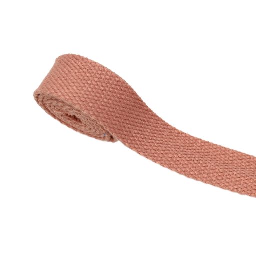 Polycotton Webbing, peach, 25 mm