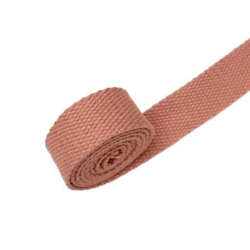 Polycotton Webbing, peach, 25 mm