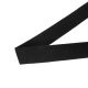 Polycotton webbing for bags, black, 25 mm wide