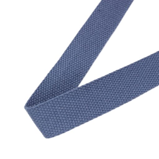 Polycotton webbing, blue, 25 mm wide