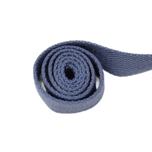 Polycotton webbing, blue, 25 mm wide
