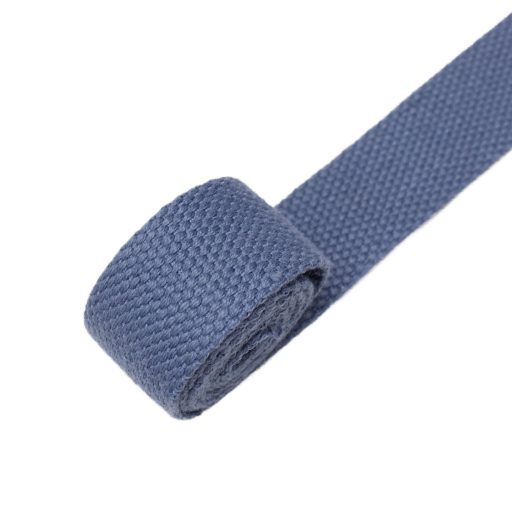 Polycotton webbing, blue, 25 mm wide