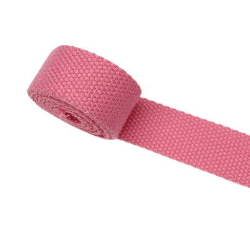 PolyCotton Webbing, pink, 25 mm