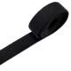 Cotton Strap, Black, 25 mm