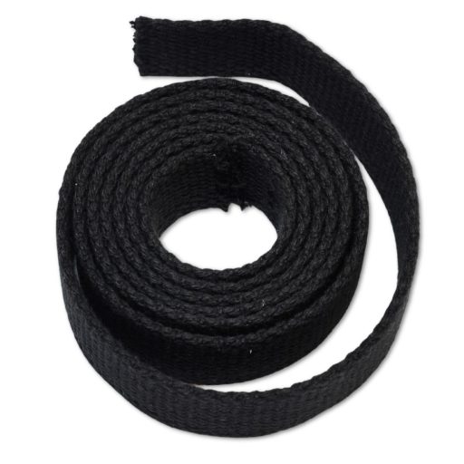 Cotton Strap, Black, 25 mm