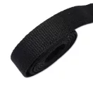 Cotton Strap, Black, 25 mm