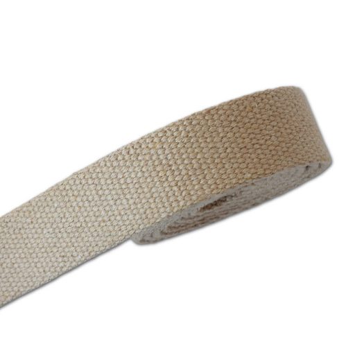 Cotton Strap, beige, 25 mm