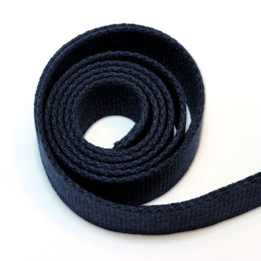 Cotton Webbing, Dark Blue, 40 mm
