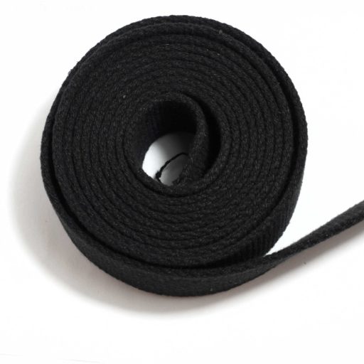 Cotton Webbing, Black, 40 mm