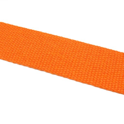 Cotton Webbing, Orange, 40 mm