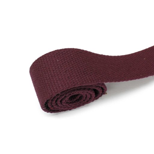 Cotton Webbing, Burgundy, 40 mm