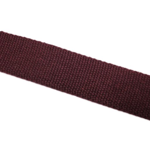 Cotton Webbing, Burgundy, 40 mm