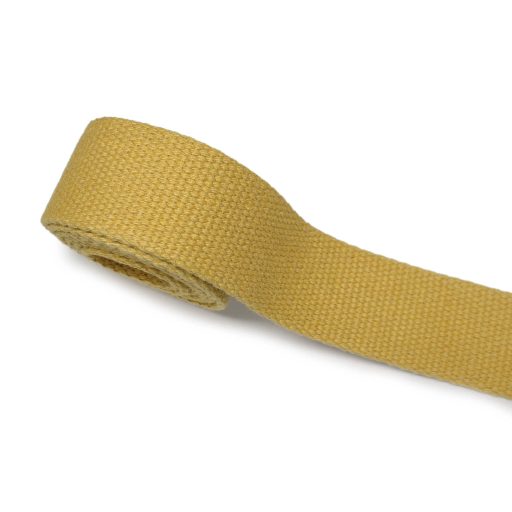 Cotton Webbing, Mustard, 40 mm