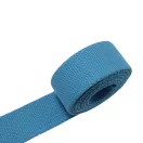 Cotton Webbing, Turquoise Blue, 40 mm