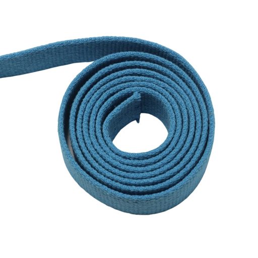 Cotton Webbing, Turquoise Blue, 40 mm