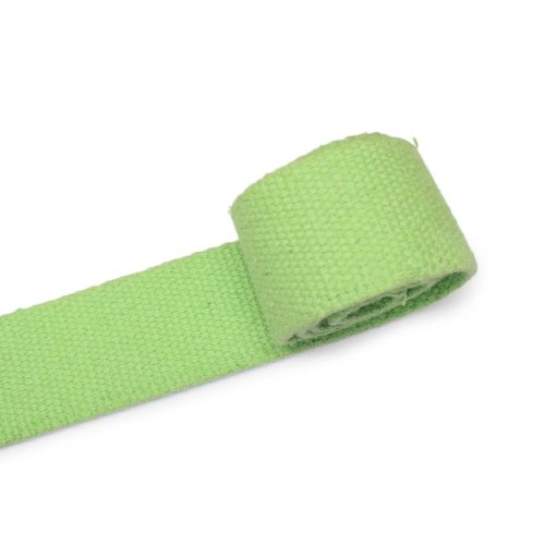 Cotton Webbing, Light Green, 40 mm