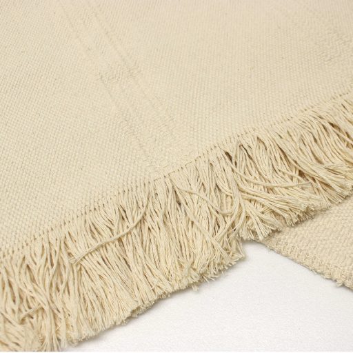 1 piece of fabric with fringes, beige